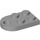 LEGO Medium Stone Gray Plate 2 x 3 with Rounded End and Pin Hole (3176)