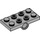 LEGO Medium Steengrijs Plaat 2 x 4 met Underside Pin Gaten (26599)