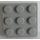 LEGO Medium Stone Gray Plate 3 x 3 (11212)