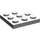 LEGO Mittleres Steingrau Platte 3 x 3 Runden Ecke (30357)