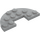 LEGO Medium stengrå Plade 3 x 6 Rund Halvt Cirkel med Skåret ud (18646)