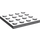LEGO Gris pierre moyen assiette 4 x 4 (3031)