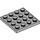 LEGO Medium Steengrijs Plaat 4 x 4 (3031)