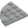 LEGO Medium Stone Gray Plate 4 x 4 Round Corner (30565)