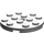 LEGO Medium Stone Gray Plate 4 x 4 Round with Hole and Snapstud (60474)