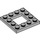 LEGO Medium steengrijs Plaat 4 x 4 met 2 x 2 Open Midden (64799)