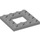 LEGO Medium Stone Gray Plate 4 x 4 with 2 x 2 Open Center (64799)