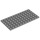 LEGO Gris pierre moyen assiette 6 x 12 (3028)