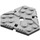 LEGO Medium Stone Gray Plate 6 x 6 Hexagonal (27255)