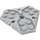 LEGO Mittleres Steingrau Platte 6 x 6 Hexagonal (27255)
