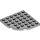 LEGO Medium Steengrijs Plaat 6 x 6 Ronde Hoek (6003)