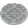 LEGO Gris pierre moyen assiette 6 x 6 Rond avec Épingle Trou (11213)