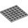 LEGO Gris pierre moyen assiette 6 x 6 avec des trous (73110)
