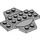 LEGO Medium Stone Gray Plate 6 x 6 x 0.667 Cross with Dome (30303)