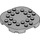 LEGO Medium Stone Gray Plate 6 x 6 x 0.7 Round Semicircle (66789)