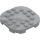 LEGO Medium Stone Gray Plate 6 x 6 x 0.7 Round Semicircle (66789)