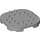 LEGO Mittleres Steingrau Platte 6 x 6 x 0.7 Runden Semicircle (66789)