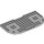 LEGO Medium Stone Gray Plate 8 x 16 x 0.7 with Rounded Corners (74166)