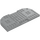 LEGO Medium steingrå Plate 8 x 16 x 0.7 med Avrundede hjørner (74166)