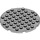 LEGO Gris pierre moyen assiette 8 x 8 Rond Cercle (74611)