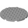 LEGO Gris pierre moyen assiette 8 x 8 Rond Cercle (74611)