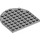 LEGO Medium Stone Gray Plate 8 x 8 Round Half Circle (41948)