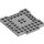 LEGO Medium steengrijs Plaat 8 x 8 x 0.7 met Cutouts en Ledge (15624)