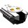 LEGO Medium Steengrijs Power Functions IR Remote Control met Dark Stone Grijs Onderzijde (16514 / 58122)