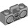 LEGO Medium Steengrijs Radio met Zwart Trim en Cassette (25202 / 93221)
