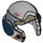 LEGO Medium Stone Gray Rebel Helmet with Dark Blue (11764 / 67465)