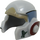 LEGO Medium Stone Gray Rebel Helmet with Dark Red (29450)