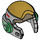 LEGO Mittleres Steingrau Rebel Helm mit Gold oben (26722)