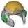 LEGO Mittleres Steingrau Rebel Helm mit Gold oben (26722)