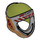 LEGO Medium Stone Gray Rebel Pilot Helmet with Gray Squadron B-wing Markings (18110)