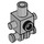 LEGO Medium Stone Gray Robot Torso (24078)