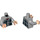 LEGO Gris pierre moyen Ron Weasley dans Year 2 Muggle Clothes Minifig Torse (973 / 76382)