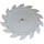 LEGO Medium Stone Gray Saw Blade with 14 Teeth (61403)