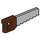 LEGO Medium Stone Gray Saw with Reddish Brown Handle (18983)