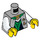 LEGO Gris pierre moyen Sensei Garmadon Minifig Torse (973 / 76382)