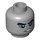 LEGO Medium Stone Gray Shade Minifigure Head (Recessed Solid Stud) (3626 / 31942)