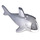LEGO Gris pierre moyen Requin Corps avec blanc Les dents et Gills (62605)