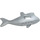 LEGO Gris pierre moyen Requin Corps avec blanc Les dents et Gills (62605)
