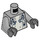 LEGO Medium Stone Gray Shark Warrior Torso with Medium Stone Arms and Dark Stone Hands (76382 / 88585)