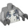 LEGO Medium Stone Gray Shark Warrior Torso with Medium Stone Arms and Dark Stone Hands (76382 / 88585)