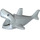 LEGO Medium stengrå Shark with Grey Teeth and White Underside