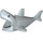 LEGO Medium Stone Gray Shark with Grey Teeth and White Underside
