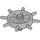 LEGO Mittleres Steingrau Ship Rad mit nicht geschlitztem Stift (4790 / 52395)