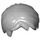 LEGO Gris pierre moyen Court Tousled Cheveux avec séparation latérale (62810 / 88425)