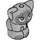 LEGO Medium Stone Gray Sitting Cat (Small) with Dark Stone Gray Muzzle and Paws