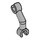 LEGO Mittleres Steingrau Skelett Arm mit Vertikale Hand (26158 / 33449)